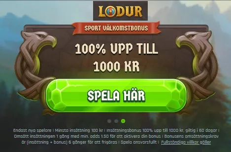 Lodur Sportbonus upp till 1000 kr
